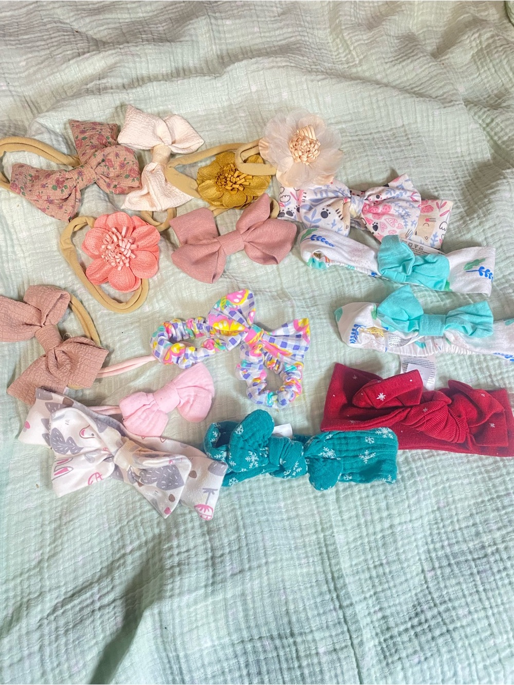 Assorted Kids Bow and Flower Headbands - Multi Color